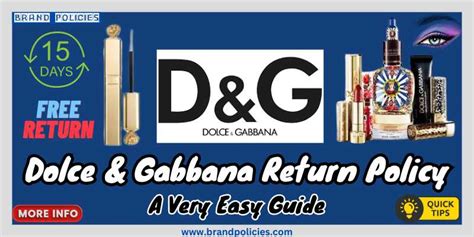 dolce and gabbana return policy.